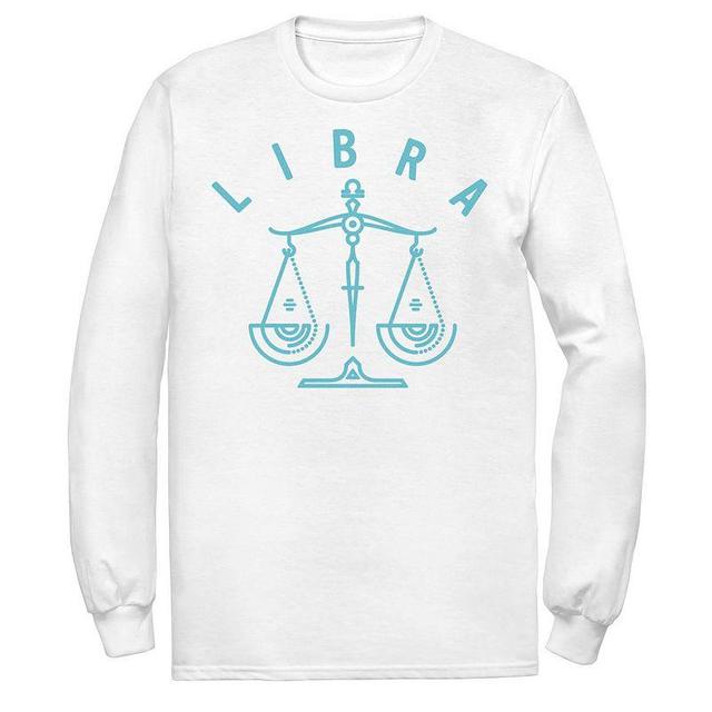 Mens Libra Scale White Ink Sketch Tee Product Image