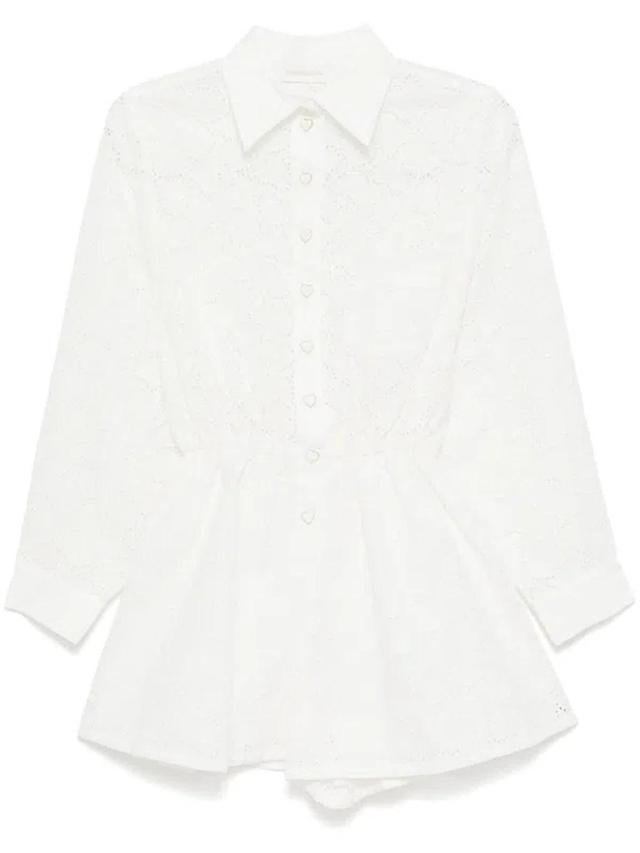 ZIMMERMANN Acacia Mini Dress In White Product Image