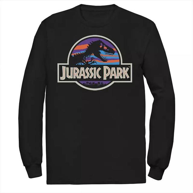 Mens Jurassic Park Abstract Color Logo Tee Product Image