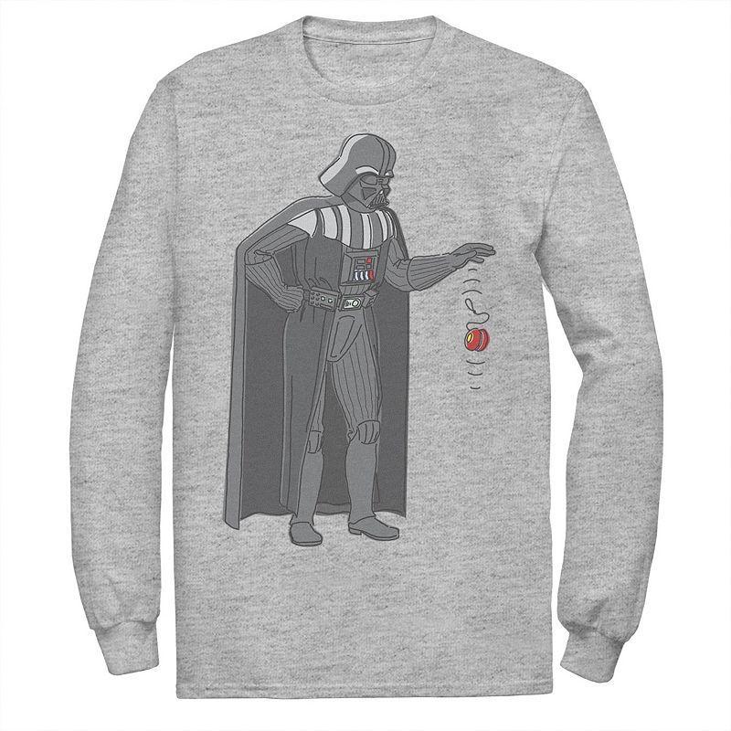 Mens Star Wars Darth Vader Force Yo-Yo Graphic Tee Athletic Grey Product Image