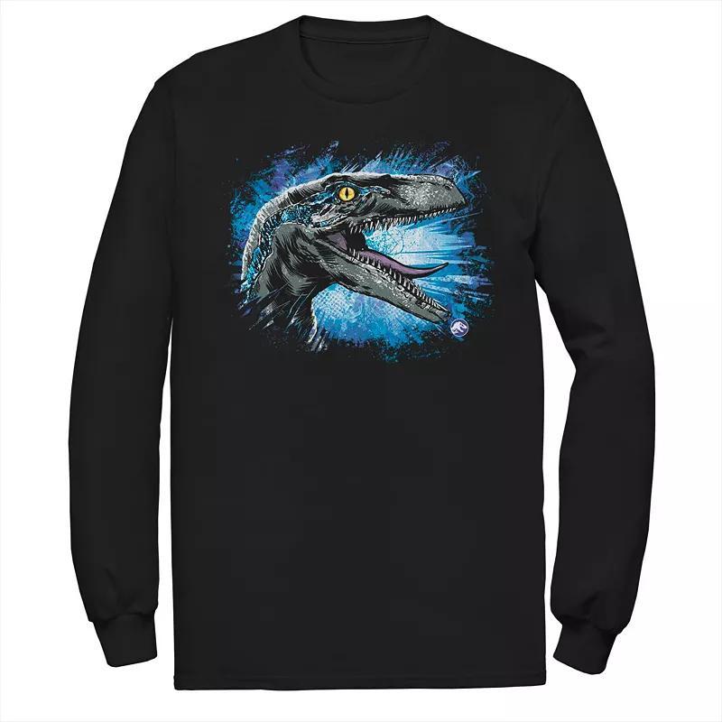 Mens Jurassic World Blue Raptor Splatter Tee Product Image