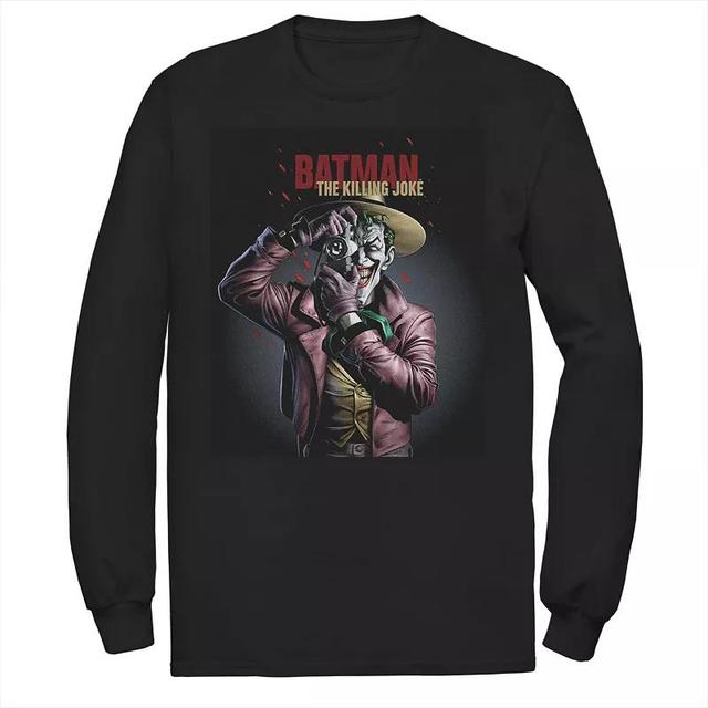 Mens DC Comics Batman The Killing Joke Joker Poster Tee Blue Product Image