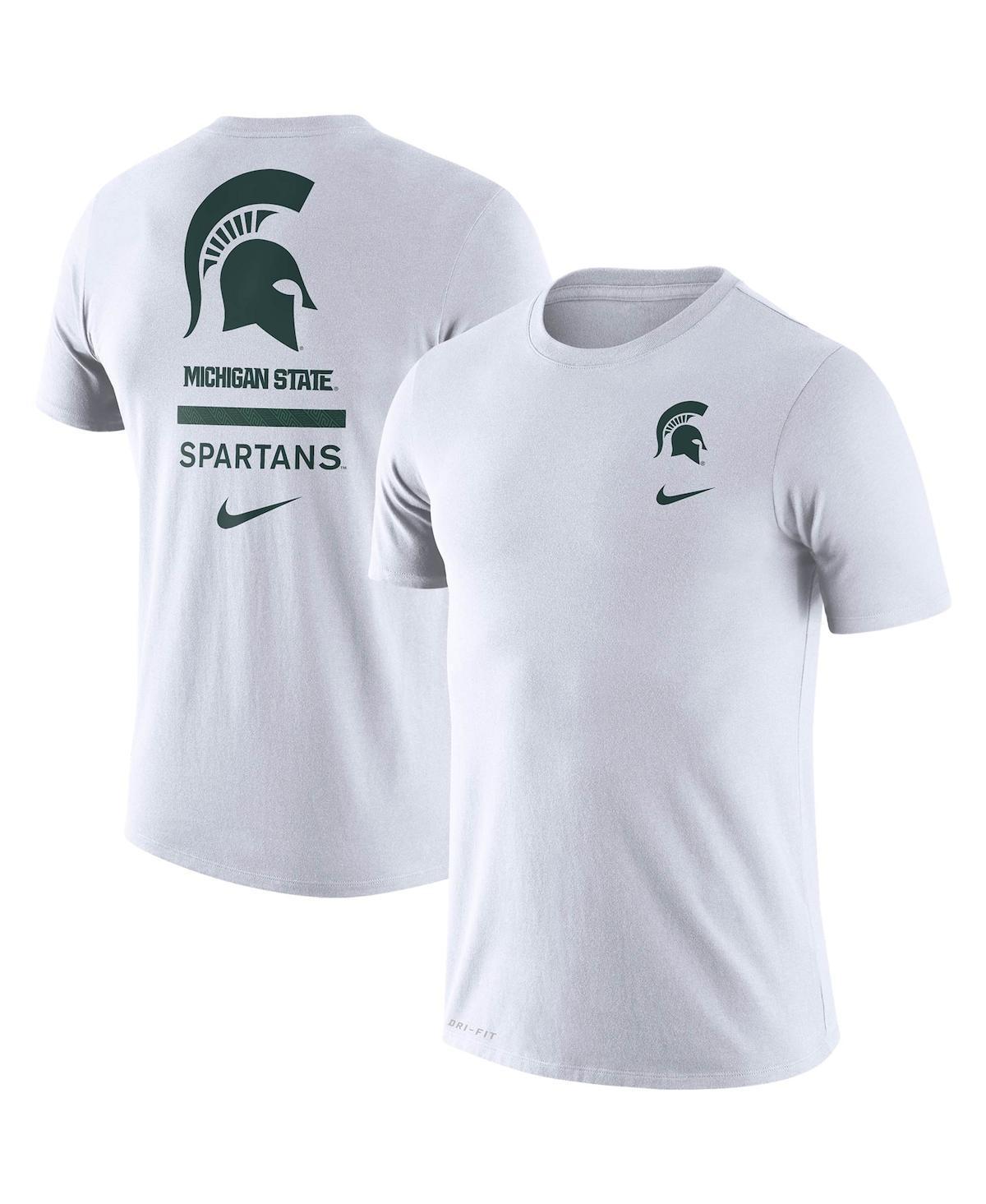 Mens Nike White Michigan State Spartans Dna Logo Performance T-shirt Product Image