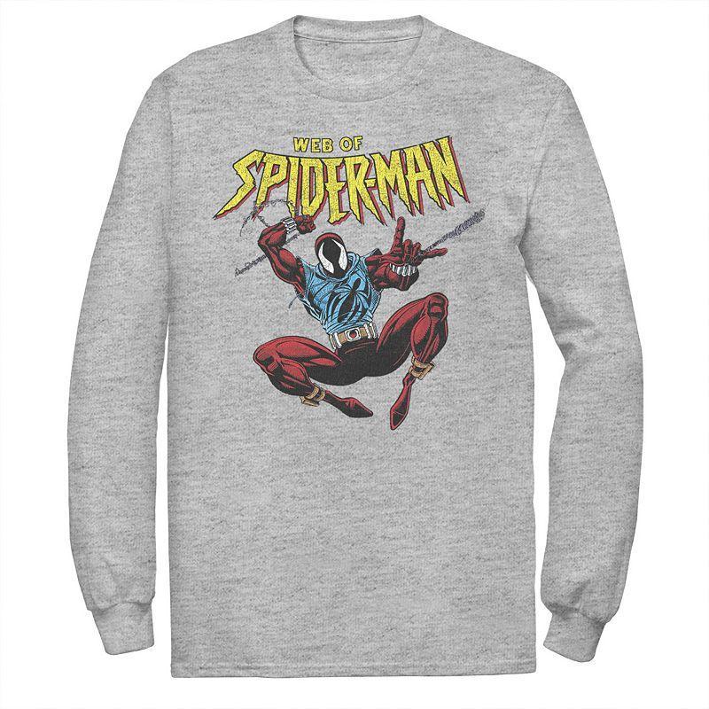 Mens Marvel Spider-Man Web Of Spider-Man Graphic Tee Athletic Grey Product Image