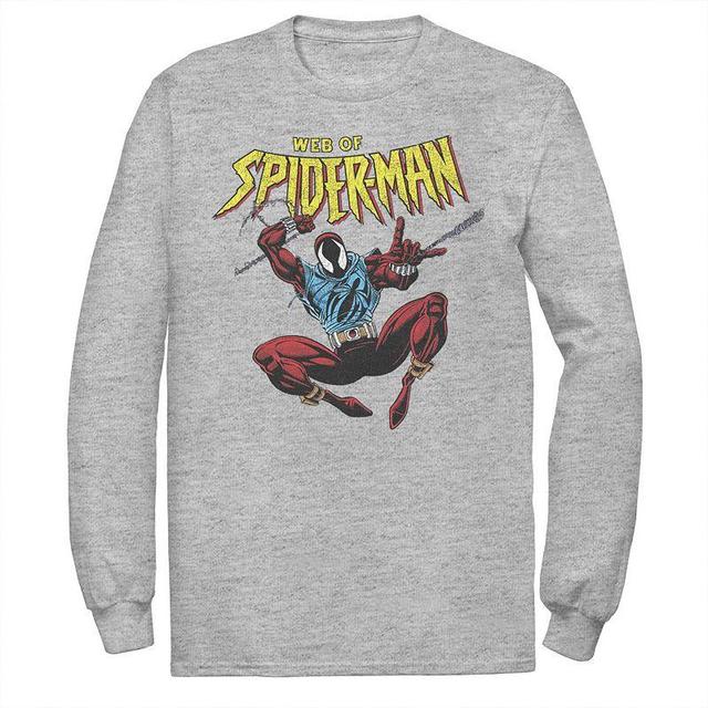 Mens Marvel Spider-Man Web Of Spider-Man Graphic Tee Med Grey Product Image