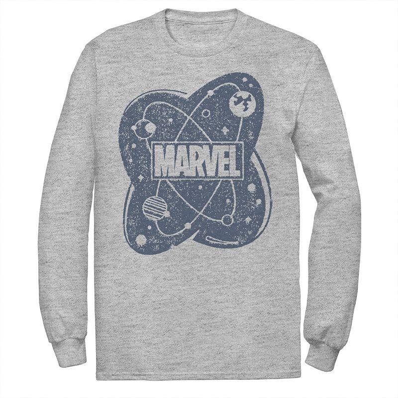 Mens Marvel Atom Logo Graphic Tee Med Grey Product Image