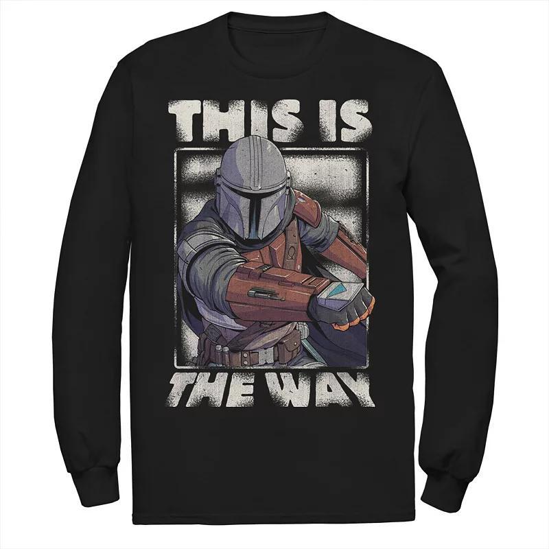 Mens Star Wars The Mandalorian This Is The Way Portrait Tee Blue Product Image