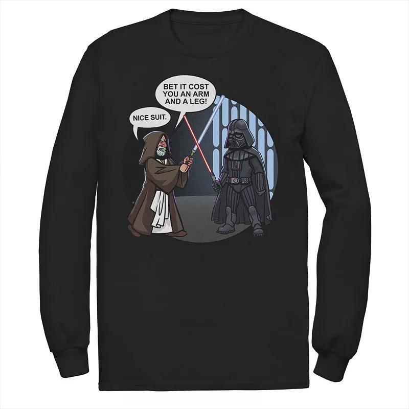 Mens Star Wars Darth Vader & Obi-Wan Comic Graphic Tee Blue Product Image