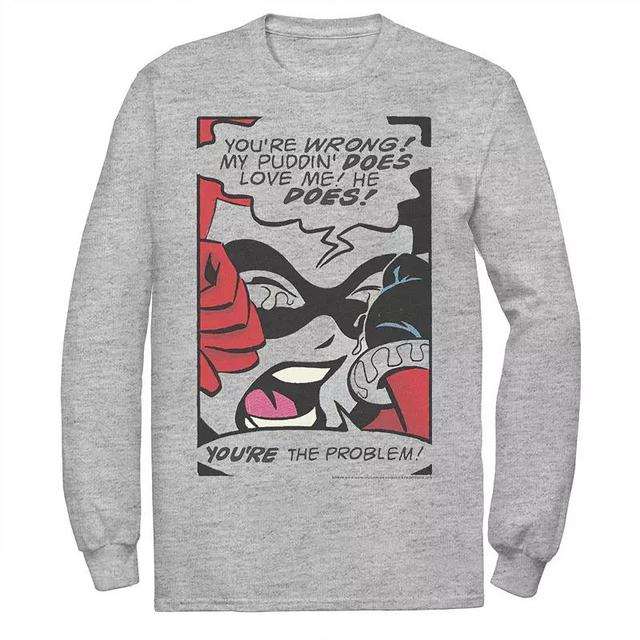 Mens DC Comics Harley Quinn Crying Comic Tee Product Image