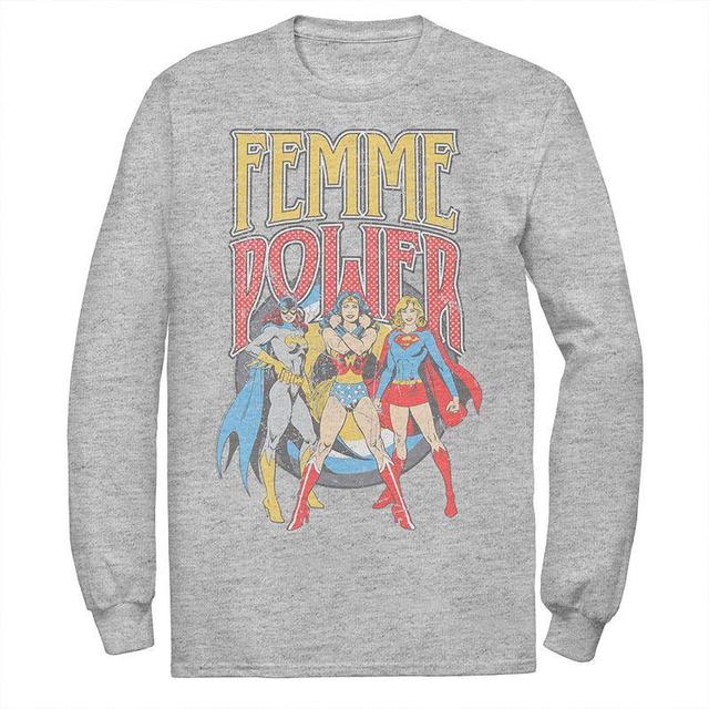 Mens DC Comics Justice League Vintage Femme Power Tee Multicolor Product Image