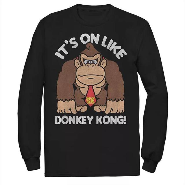 Mens Nintendo Its On Like Donkey Kong Outline Poster Tee Product Image