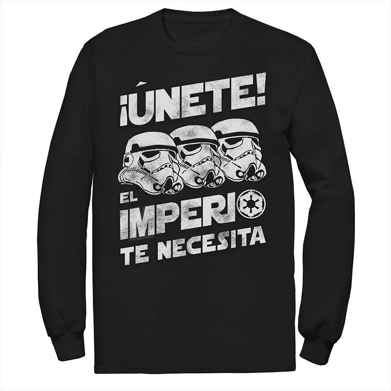 Mens Star Wars Unete El Imperio Te Necesita Stormtrooper Faded Portrait Tee Blue Product Image