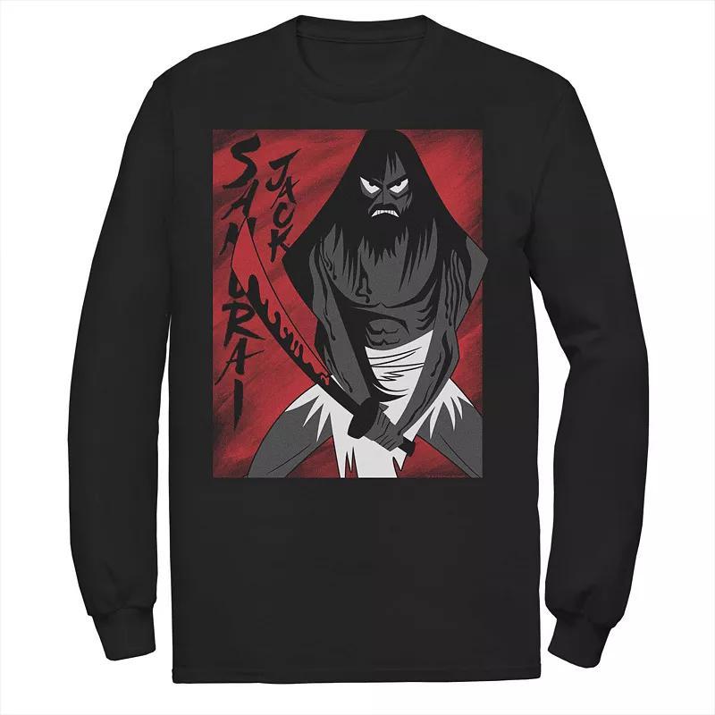 Mens Cartoon Network Samurai Jack Seeing Red Vengeance Is Near Long Sleeve Tee Product Image