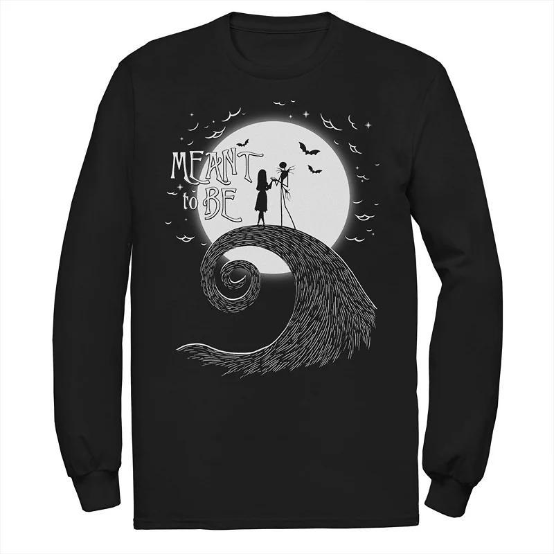 Disneys The Nightmare Before Christmas Big & Tall Jack And Sally Long Sleeve Tee, Mens Product Image