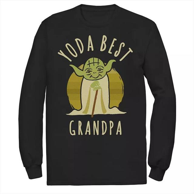 Mens Star Wars Yoda Best Grandpa Cartoon Graphic Tee Product Image