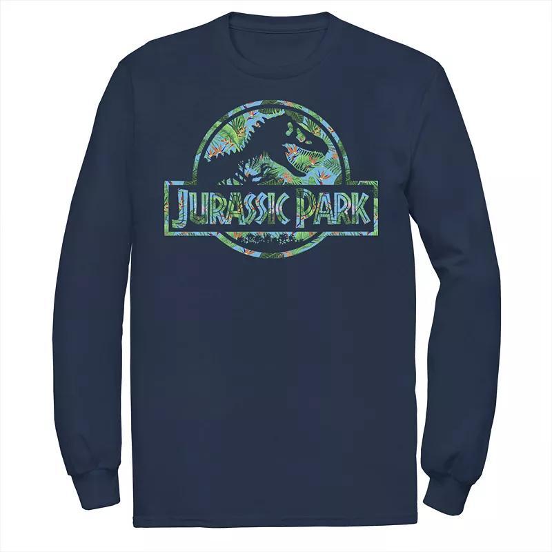 Mens Jurassic Park Sunset Circle Logo Outlined Tee, Mens Black Product Image