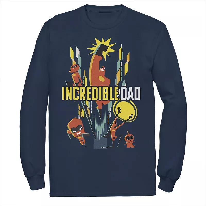 Mens Disney / Pixar Incredibles 2 Dad & Family Tee Blue Product Image