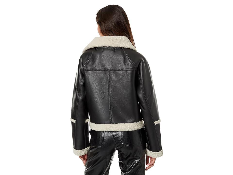 Womens Chrisley Faux Leather Moto Jacket Product Image