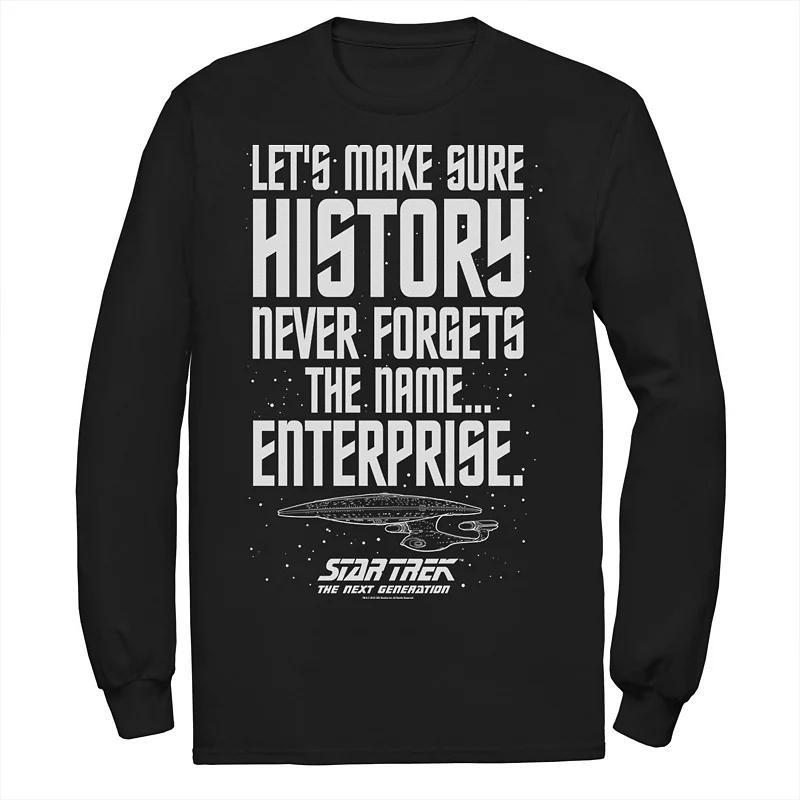 Mens Star Trek Next Generation Enterprise History Tee Product Image