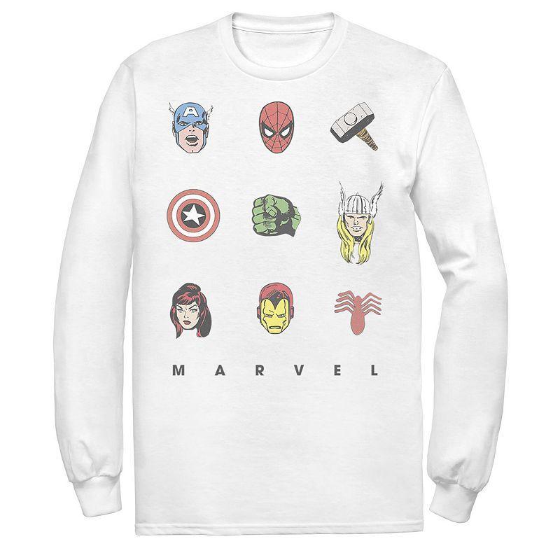 Mens Marvel Avengers Retro Symbols Tee Product Image