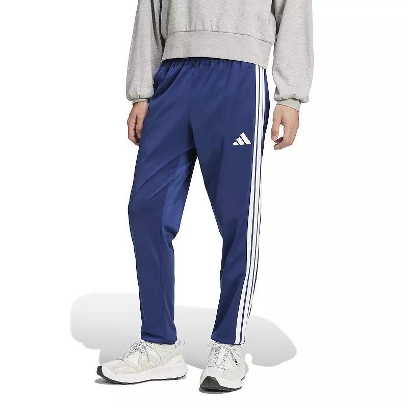 adidas 3-Stripes Tricot Regular Tapered Track Pants Black 2XL Mens Product Image