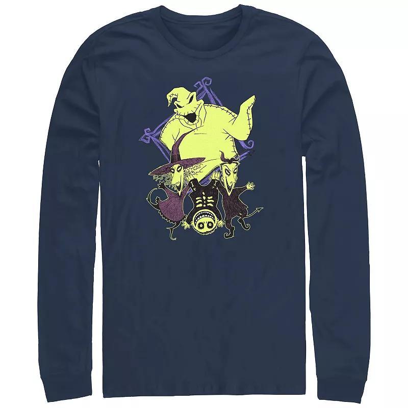 Disneys The Nightmare Before Christmas Oogie Boogie Gang Graphic Tee, Mens Blue Product Image