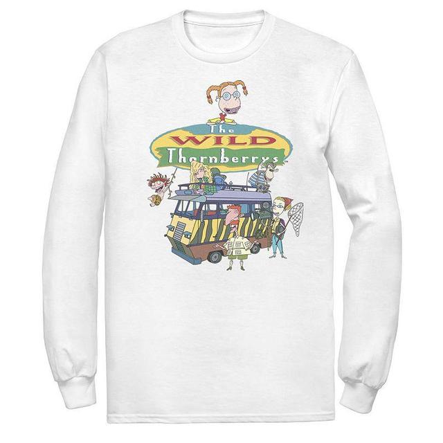 Mens Nickelodeon Wild Thornberrys Family RV Gathering Logo Long Sleeve Tee Product Image