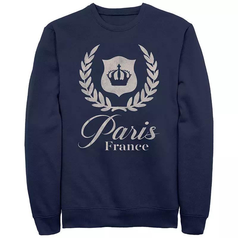 Mens Paris, France Crown Fleece Blue Product Image