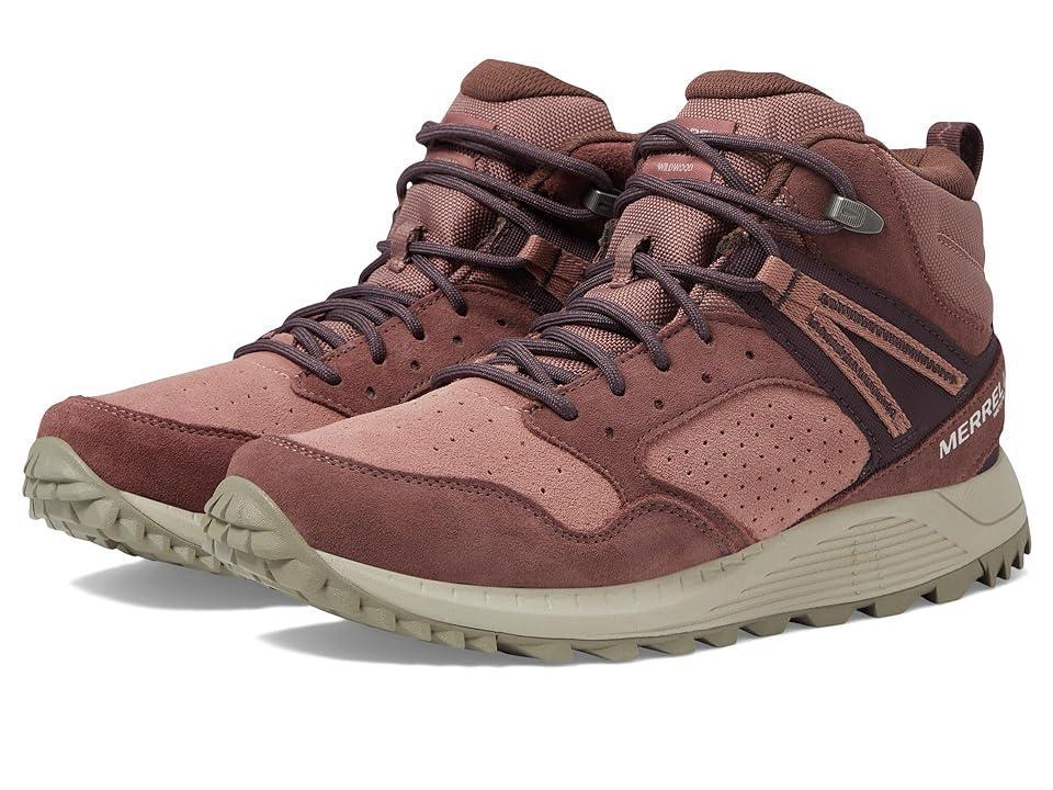 Merrell Wildwood Mid LTR Waterproof (Marron/Burlwood) Women's Shoes Product Image