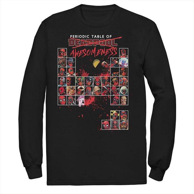 Mens Marvel Deadpool Periodic Table Of Awesomeness Tee Product Image