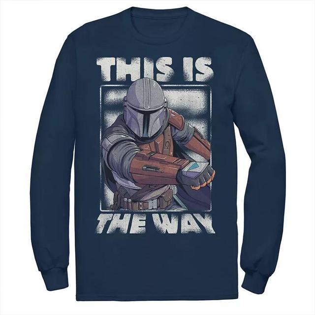 Mens Star Wars The Mandalorian This Is The Way Portrait Long Sleeve Graphic Tee Product Image