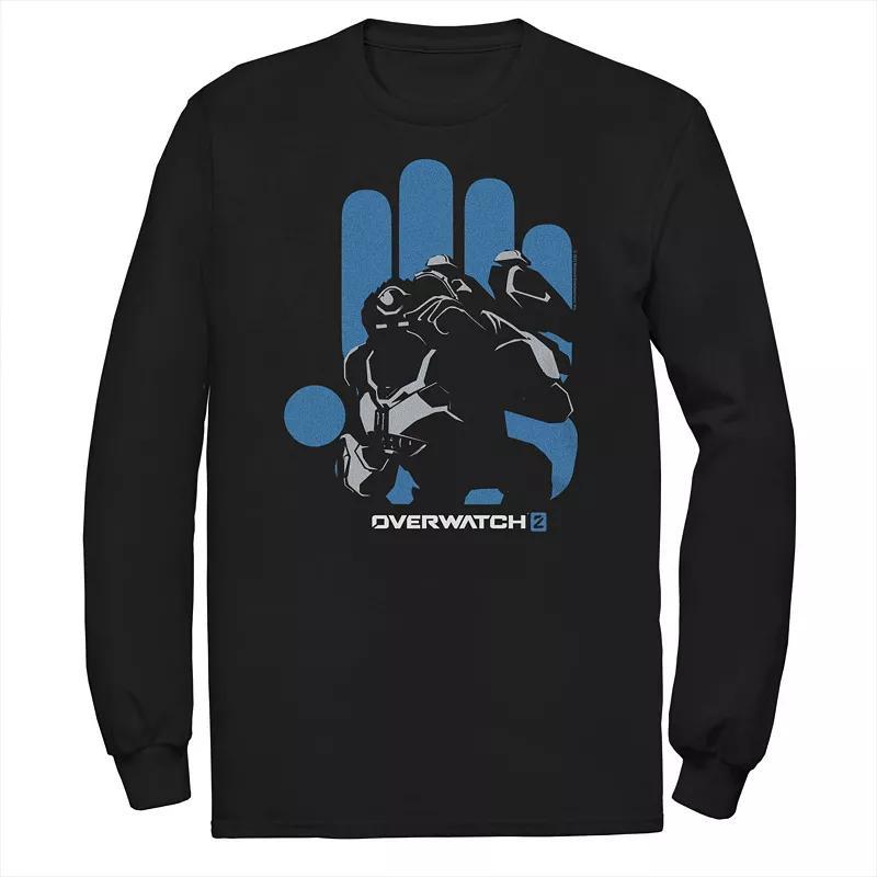 Big & Tall Overwatch 2 Winston Silhouette Long Sleeve Graphic Tee, Mens Product Image