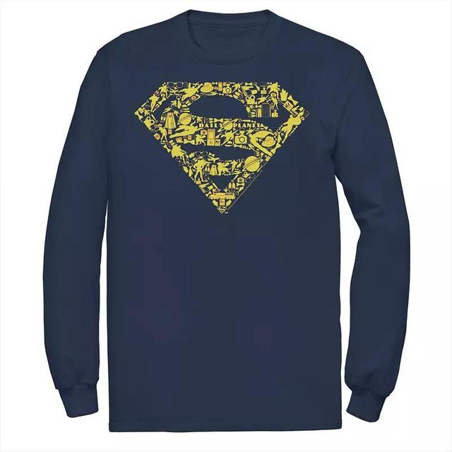 Mens DC Comics Superman Gadgets Chest Logo Tee Blue Product Image