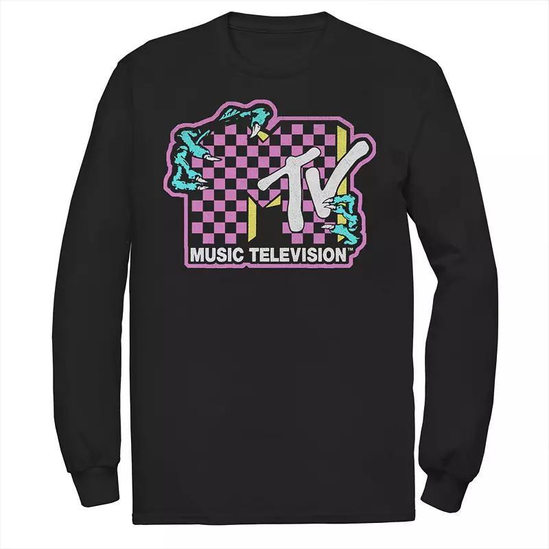 Big & Tall Scooby-Doo Where Are You Mystery Gang Group Shot Long Sleeve Graphic Tee, Mens, Size: 3XL, Black Product Image