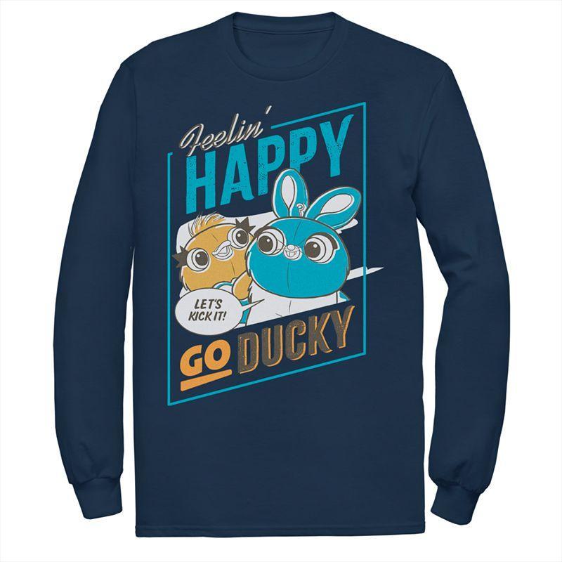 Mens Disney/Pixar Toy Story Happy Go Ducky Tee Blue Product Image