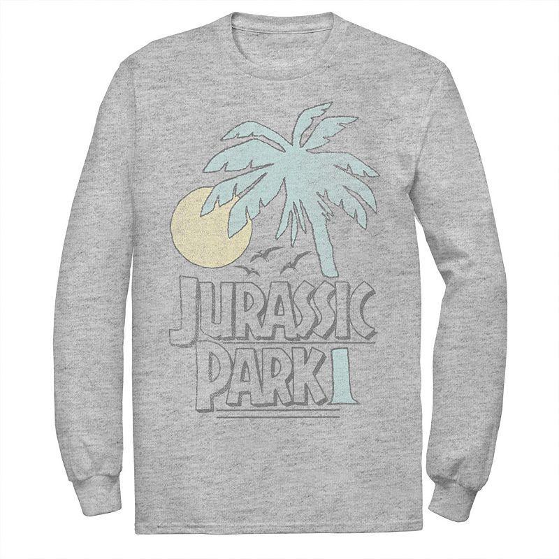 Mens Jurassic Park Palm Tree Sunset Logo Tee Product Image