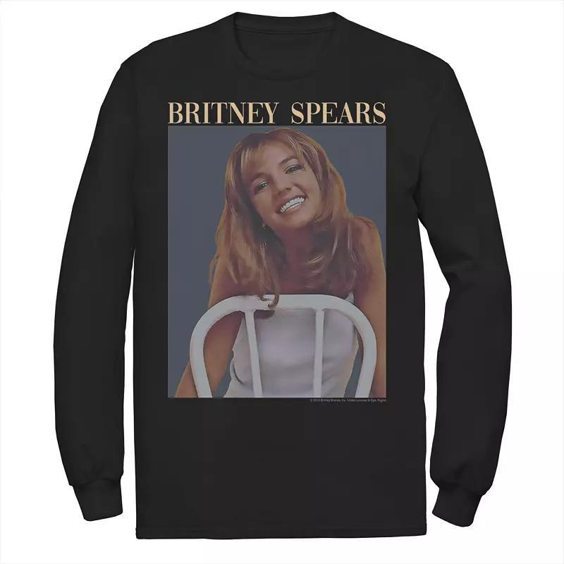 Mens Britney Spears Album Cover Poster Tee Blue Product Image