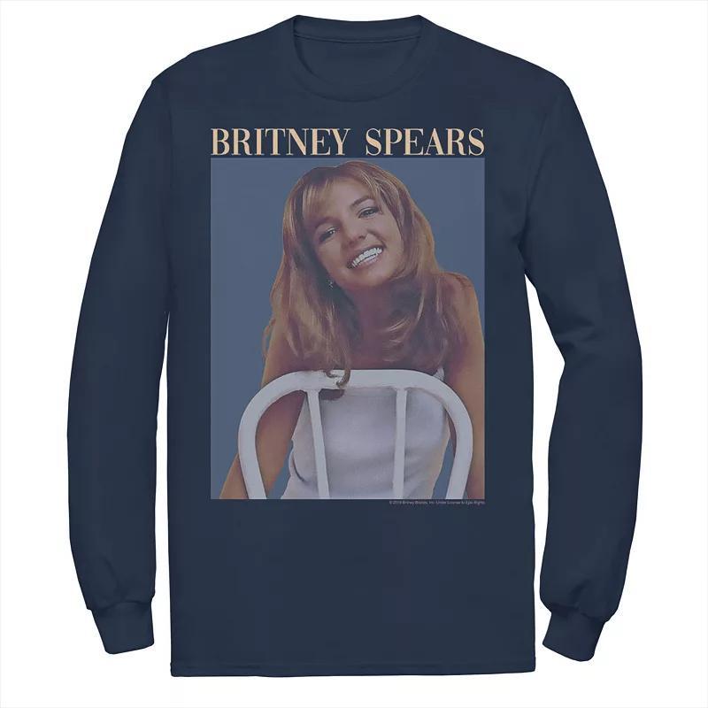 Mens Britney Spears Album Cover Poster Tee Blue Product Image