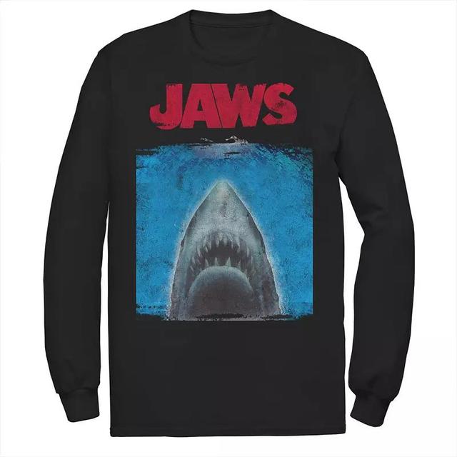 Mens Jaws Movie Poster Tee Athletic Grey Product Image