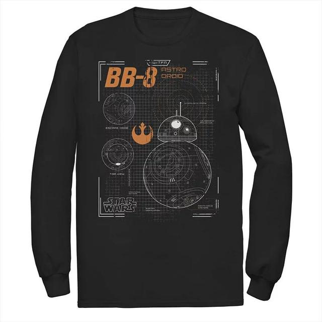 Mens Star Wars BB-8 Schematic Outline Tee Product Image