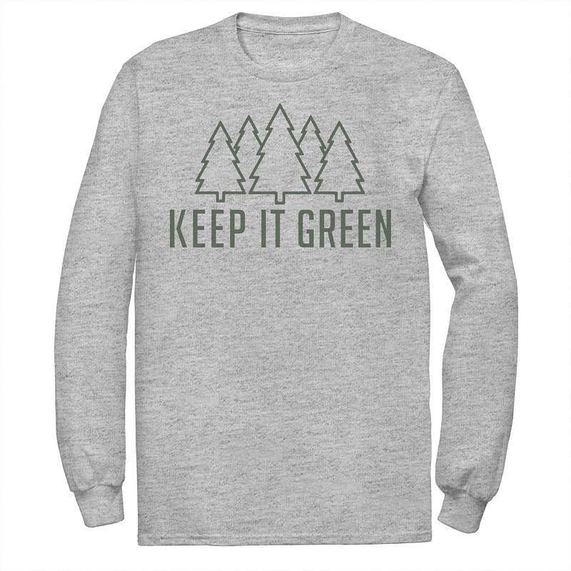 Mens Fifth Sun Keep It Green Pine Trees Tee Med Grey Product Image