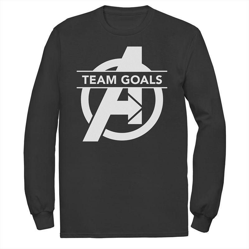 Mens Marvel Avengers Endgame Team Goals Long Sleeve Tee Product Image