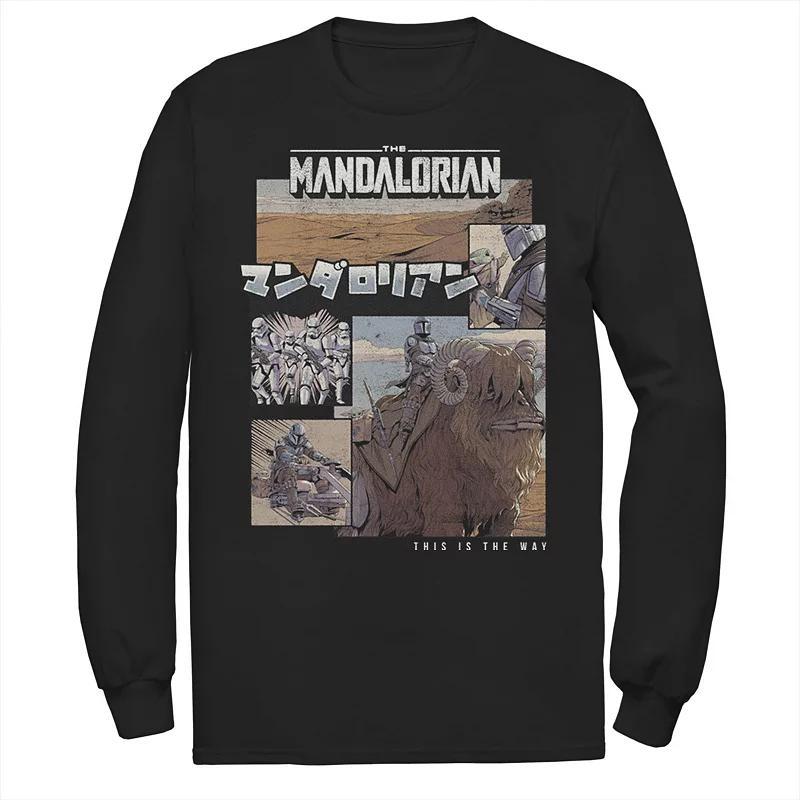 Mens Star Wars The Mandalorian Kanji Style Portrait Tee Product Image