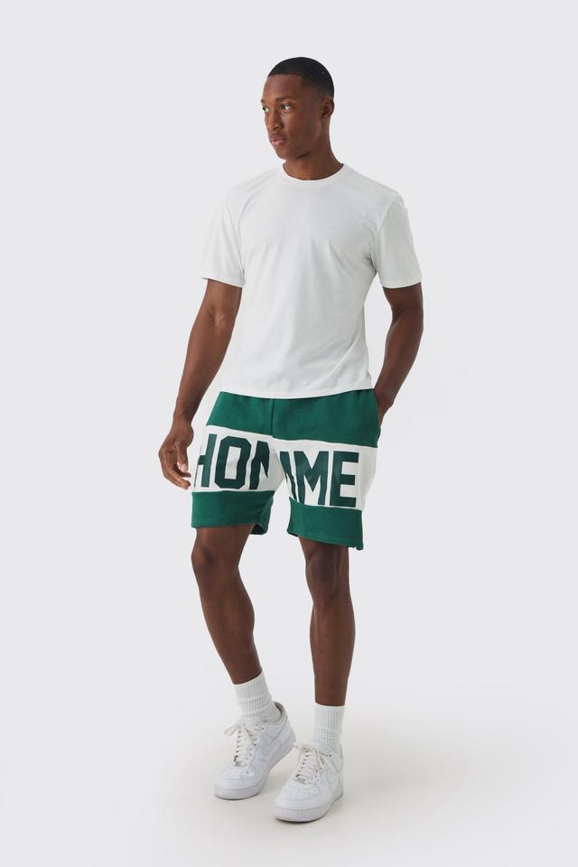 Core Fit Cropped T-shirt & Short Set | boohooMAN USA Product Image