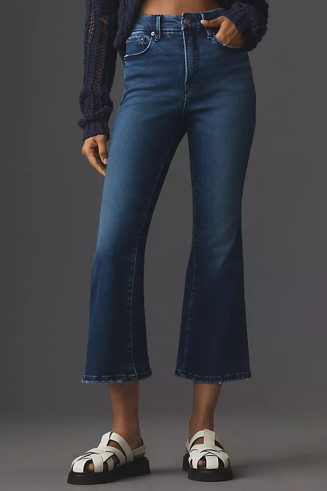 Good American Good Legs Crop Mini Bootcut Jeans Product Image