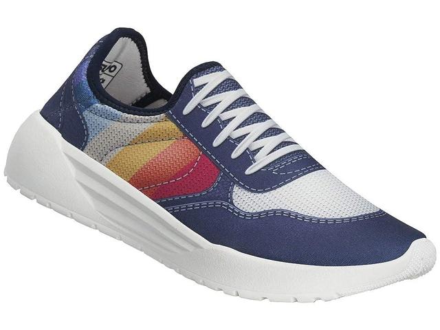 Psudo Slip on Court Sneakers (Blue/Multi) Men's Shoes Product Image