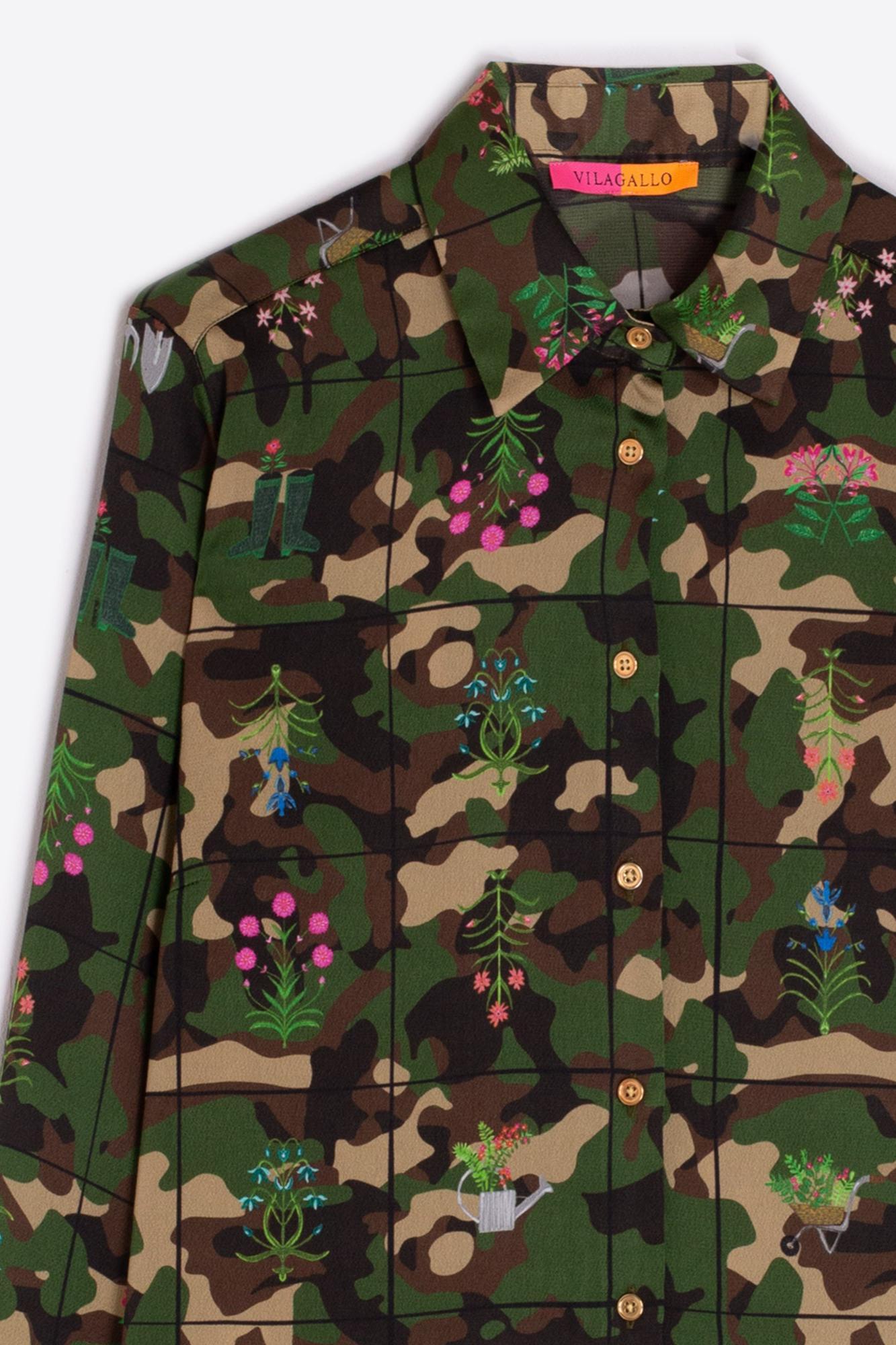 Camouflage Flower Shirt Product Image