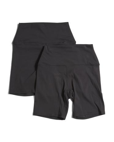 2pk Bike Shorts for Women | Polyester/Spandex Product Image