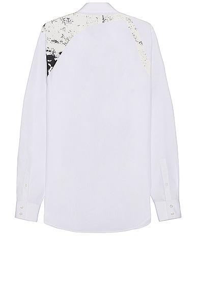 Alexander McQueen Half Charm Harness Shirt in White Product Image