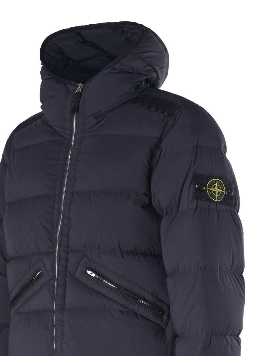 STONE ISLAND Coats In Blue Product Image